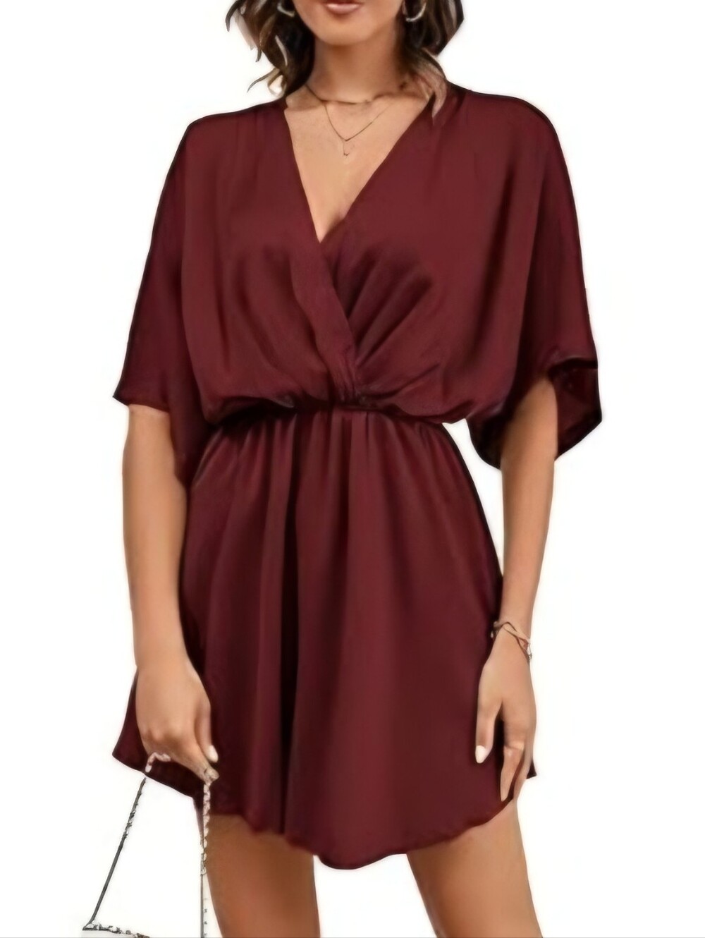 Burgundy Mini Dress